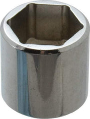Proto - 11/16", 3/8" Drive, Standard Hand Socket - 6 Points, 15/16" OAL, Chrome Finish - Exact Tool & Supply