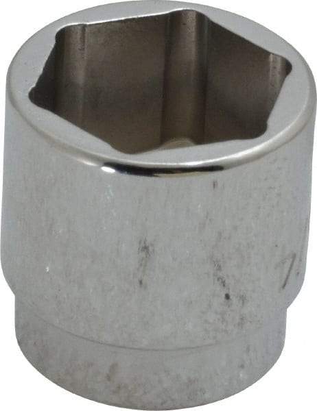 Proto - 3/4", 3/8" Drive, Standard Hand Socket - 6 Points, 15/16" OAL, Chrome Finish - Exact Tool & Supply