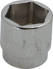 Proto - 3/4", 3/8" Drive, Standard Hand Socket - 6 Points, 15/16" OAL, Chrome Finish - Exact Tool & Supply