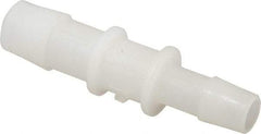 Made in USA - Kynar Single Barbed Tube Reducer - Natural - Exact Tool & Supply