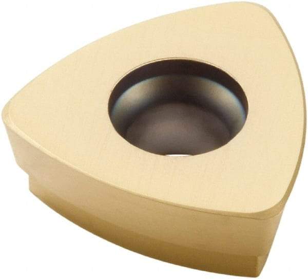 Seco - 218.19160 MD09 Grade F30M Carbide Milling Insert - TiAlN/TiN Finish, 0.187" Thick, 0.44" Inscribed Circle, 0.047" Corner Radius - Exact Tool & Supply