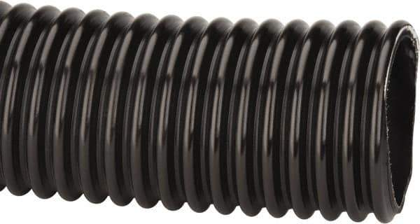 Kuriyama of America - 4" ID x 4.76" OD, 35 Max psi, Full In. Hg, Dry Material Handling & Transfer Hose - Polyurethane, 6" Bend Radius, 100' Coil Length, Black - Exact Tool & Supply