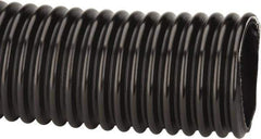 Kuriyama of America - 4" ID x 4.76" OD, 35 Max psi, Full In. Hg, Dry Material Handling & Transfer Hose - Polyurethane, 6" Bend Radius, 100' Coil Length, Black - Exact Tool & Supply
