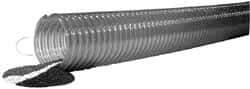 Kuriyama of America - 3" ID x 3.7" OD, 40 Max psi, Full In. Hg, Dry Material Handling & Transfer Hose - Polyurethane, 9" Bend Radius, 60' Coil Length, Clear - Exact Tool & Supply