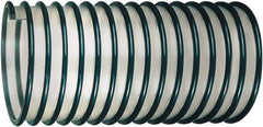 Kuriyama of America - 4" ID, 13 Hg Vac Rating, 8 psi, Polyurethane Vacuum & Duct Hose - 50' Long, Green, 4" Bend Radius, -40 to 150°F - Exact Tool & Supply
