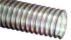 Kuriyama of America - 2-1/2" ID, 19 Hg Vac Rating, 10 psi, Polyurethane Vacuum & Duct Hose - 50' Long, Clear, 2-1/2" Bend Radius, -40 to 150°F - Exact Tool & Supply