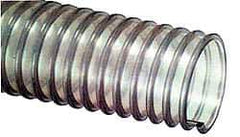 Kuriyama of America - 3" ID, 18 Hg Vac Rating, 10 psi, Polyurethane Vacuum & Duct Hose - 50' Long, Clear, 3" Bend Radius, -40 to 150°F - Exact Tool & Supply