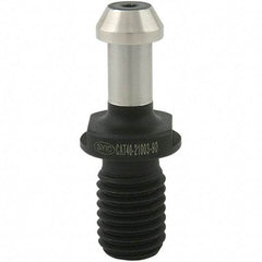 Techniks - CAT40 Taper, 5/8-11 Thread, 90° Angle Radius, Standard Retention Knob - 2-1/4" OAL, 0.59" Knob Diam - Exact Tool & Supply