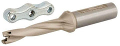 Iscar - 0.433 to 0.449" Diam, 5xD, 1.3" Max Depth, 5/8" Shank Diam, Replaceable Tip Drill - IDI Insert, 11 Seat Size, DCM Toolholder, Series ChamDrill - Exact Tool & Supply