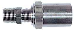 Dixon Valve & Coupling - 1/4 NPTF, Reusable Hose Male Fitting - 1/2" Hose ID x 1" Hose OD - Exact Tool & Supply