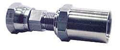 Dixon Valve & Coupling - 3/8 NPSM, Reusable Hose Female Swivel Fitting - 1/4" Hose ID x 5/8" Hose OD - Exact Tool & Supply