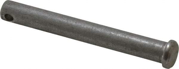 Value Collection - 3/8" Pin Diam, 3" OAL, Standard Clevis Pin - 5/32" Hole, 2-27/32" Usable Length, Uncoated Stainless Steel - Exact Tool & Supply