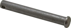 Value Collection - 3/8" Pin Diam, 3" OAL, Standard Clevis Pin - 5/32" Hole, 2-27/32" Usable Length, Uncoated Stainless Steel - Exact Tool & Supply