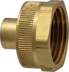 Dixon Valve & Coupling - 1/8 NPTF & 3/4 NH Garden Hose Fitting - Brass, Female Hose to Female Pipe Connector - Exact Tool & Supply