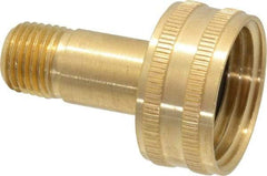 Cerro - 1/4 MPT & 3/4 FGHT Garden Hose Fitting - Brass, Female Hose to Male Pipe Swivel Connector - Exact Tool & Supply