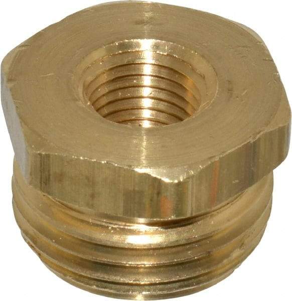 Dixon Valve & Coupling - 1/4 NPTF & 3/4 NH Garden Hose Fitting - Brass, Male Hose to Female Pipe Connector - Exact Tool & Supply