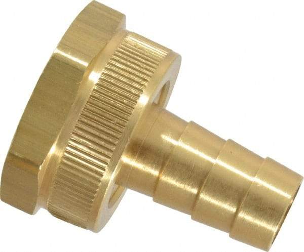 Dixon Valve & Coupling - 3/4 NH Garden Hose Fitting - Brass, Short Shank Female Swivel Connector - Exact Tool & Supply