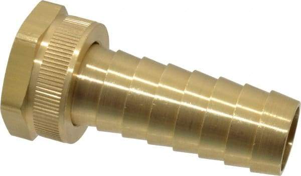 Dixon Valve & Coupling - 3/4 NH Garden Hose Fitting - Brass, Long Shank Female Swivel Connector - Exact Tool & Supply