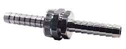 Dixon Valve & Coupling - 1 NH Garden Hose Fitting - Brass, Long Shank Male/Female Set Connector - Exact Tool & Supply