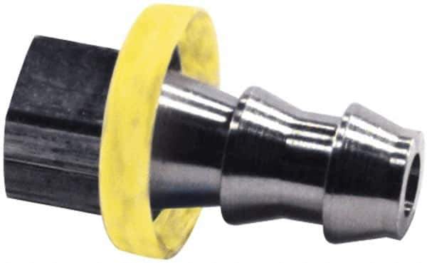 Dixon Valve & Coupling - 3/8" ID 1/2 UN Barbed Push On Female Connector - 5/16" OD, Brass - Exact Tool & Supply