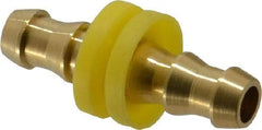Cerro - 3/8" ID Barbed Push On Splicer - 2.05" Long, Brass - Exact Tool & Supply