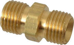 Dixon Valve & Coupling - 1/4 Male Thread, Brass Industrial Pipe Hex Nipple - MNPSM, 1,000 psi - Exact Tool & Supply