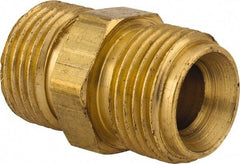 Dixon Valve & Coupling - 3/8 Male Thread, Brass Industrial Pipe Hex Nipple - MNPSM, 1,000 psi - Exact Tool & Supply