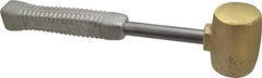 American Hammer - 5 Lb Head 2" Face Brass Head Hammer - 13-1/2" OAL, Aluminum Handle - Exact Tool & Supply