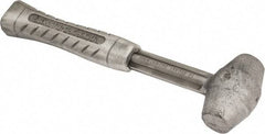 American Hammer - 3 Lb Head 1-1/2" Face Lead Alloy Nonmarring Lead Hammer - 12" OAL, Aluminum Handle - Exact Tool & Supply