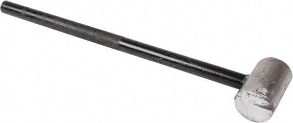 American Hammer - 18 Lb Head 3-1/2" Face Lead Alloy Nonmarring Lead Hammer - 29" OAL, Aluminum Handle - Exact Tool & Supply