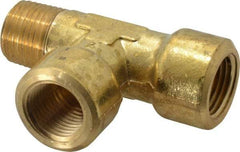 Cerro - 1/2 Male Thread x 1/2 Female Thread, Brass Industrial Pipe Street Tee - MNPTF x FNPTF, 1,200 psi - Exact Tool & Supply