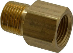 Dixon Valve & Coupling - 1/2 Male Thread x 1/2 Female Thread, Brass Industrial Pipe Adapter - MNPTF x FNPTF, 1,000 psi - Exact Tool & Supply