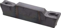 Iscar - 318040GRIP Y Grade IC908, 3.18mm Cutting Width Carbide Grooving Insert - 1.9mm Max Depth of Cut, Neutral, 0.4mm Corner Radius, TiAlN Finish - Exact Tool & Supply