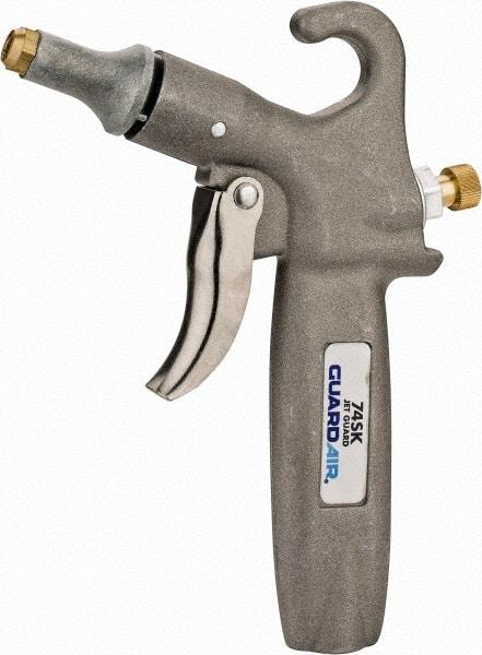 Guardair - 120 Max psi Standard Safety Pistol Grip Blow Gun - 1/4 NPT, Aluminum - Exact Tool & Supply