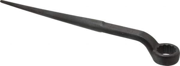 Proto - 1-1/4" 12 Point Spud Handle Box Wrench - Single End, 1-25/32" Head Diam x 13/16" Head Thickness, 17" OAL, Steel, Black Finish - Exact Tool & Supply