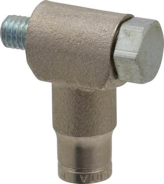 Norgren - 10-32 UNF, Nickel Plated Brass Push-to-Connect Tube Banjo Elbow - 260 Max psi, Tube to Male Connection - Exact Tool & Supply