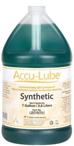 Accu-Lube - Accu-Lube, 1 Gal Bottle Cutting & Sawing Fluid - Synthetic, For Machining - Exact Tool & Supply