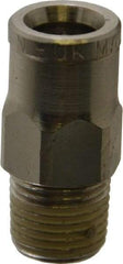 Norgren - 1/4" Outside Diam, 1/8 BSPT, Nickel Plated Brass Push-to-Connect Tube Male Connector - 260 Max psi, Tube to Male Connection - Exact Tool & Supply