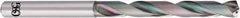 OSG - 8.6mm 140° Solid Carbide Jobber Drill - EgiAs Finish, Right Hand Cut, Spiral Flute, Straight Shank, 128mm OAL - Exact Tool & Supply