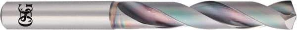 OSG - 17/64" 140° Solid Carbide Jobber Drill - EgiAs Finish, Right Hand Cut, Spiral Flute, Straight Shank, 91mm OAL - Exact Tool & Supply