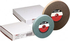 Camel Grinding Wheels - 80 Grit Aluminum Oxide Bench & Pedestal Grinding Wheel - 6" Diam x 1" Hole x 1" Thick, 4456 Max RPM, Vitrified Bond - Exact Tool & Supply