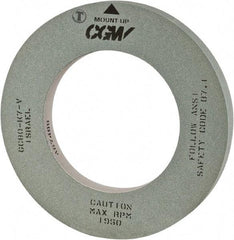 Camel Grinding Wheels - 16" Diam x 5" Hole x 1-1/2" Wide Centerless & Cylindrical Grinding Wheel - 80 Grit, Silicon Carbide, Type 1, Vitrified Bond, No Recess - Exact Tool & Supply