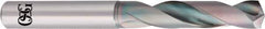 OSG - 4.7mm 140° Spiral Flute Solid Carbide Screw Machine Drill Bit - EgiAs Finish, Right Hand Cut, 24mm Flute Length, 66mm OAL, Straight Shank - Exact Tool & Supply