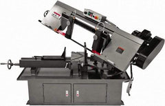 Jet - 10 x 17" Max Capacity, Manual Step Pulley Horizontal Bandsaw - 50, 125, 200 & 275 SFPM Blade Speed, 230 Volts, 60°, 2 hp, 1 Phase - Exact Tool & Supply