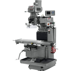 Jet - 54" Long x 12" Wide, 3 Phase Acu-Rite 200S CNC Milling Machine - Variable Speed Pulley Control, NT40 Taper, 5 hp - Exact Tool & Supply