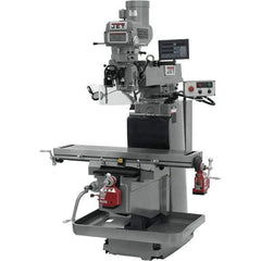 Jet - 54" Long x 12" Wide, 3 Phase Newall DP700 CNC Milling Machine - Variable Speed Pulley Control, NT40 Taper, 5 hp - Exact Tool & Supply