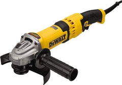 DeWALT - 4-1/2, 5 & 6" Wheel Diam, 9,000 RPM, Corded Angle & Disc Grinder - 5/8-11 Spindle, 120 Volts, 13 Amps - Exact Tool & Supply