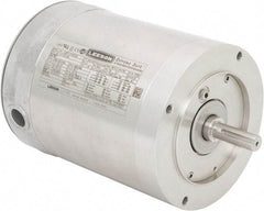 Leeson - 3/4 Max hp, 1,800 Max RPM, Electric AC DC Motor - 230/460 V Input, Three Phase, 56C Frame, C-Face Mount, TENV Enclosure - Exact Tool & Supply
