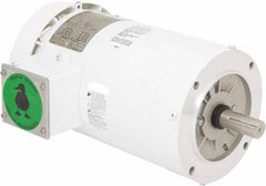 Leeson - 2 Max hp, 1,800 Max RPM, Premium Efficient Electric AC DC Motor - 230/460 V Input, Three Phase, 145TC Frame, C-Face Mount, TEFC Enclosure - Exact Tool & Supply