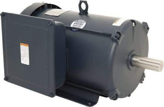 Leeson - 10 Max hp, 1,800 Max RPM, Capacitor Start Electric AC DC Motor - 230 V Input, Single Phase, 215T Frame, Rigid Base Mount, TEFC Enclosure - Exact Tool & Supply